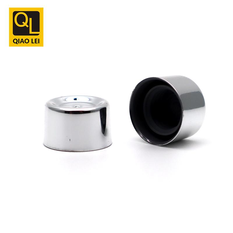 16 tube diameter, silver red edge aluminum plastic tube, electroplated screw cap