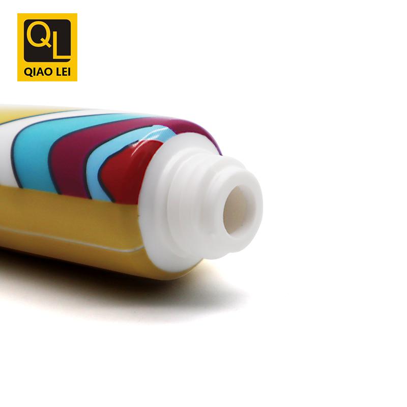 16 diameter, light yellow small Tibetan bear aluminum plastic tube 5ml, electroplating screw cap