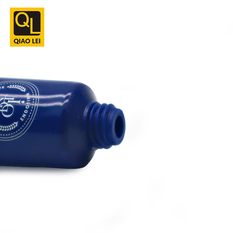 19 tube diameter, dark blue tube, electroplated straight edge cap