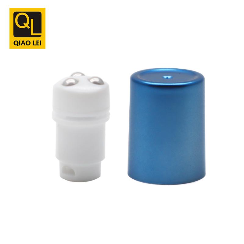 19 tube diameter, white tube 20g, three ball, electroplated straight edge cap