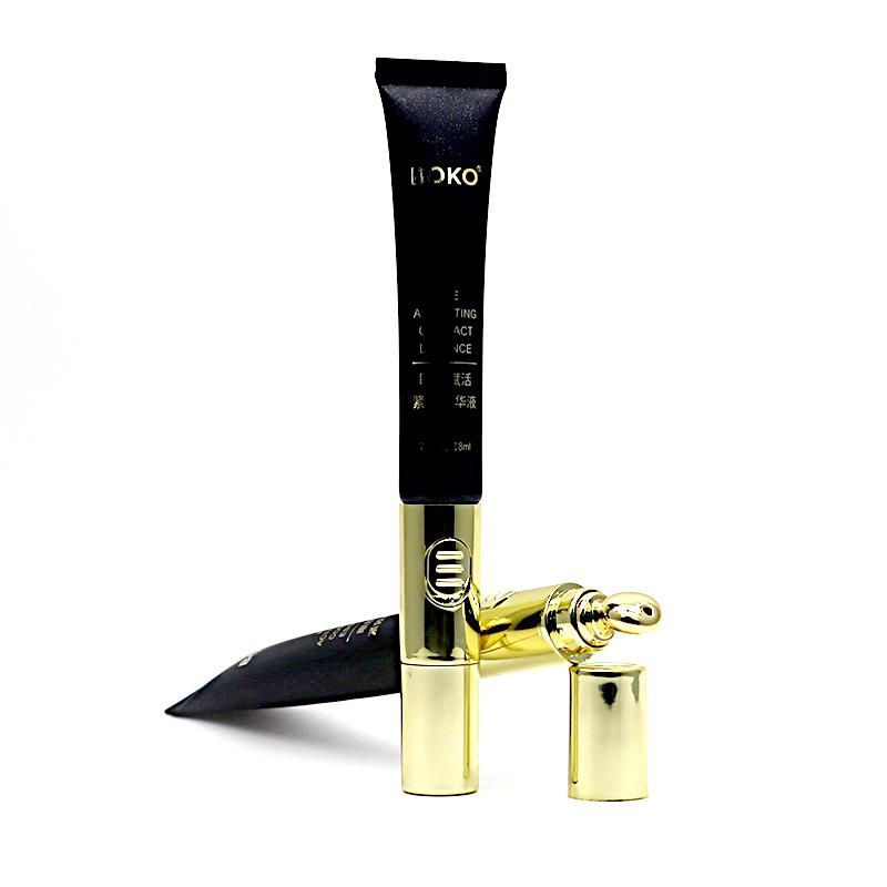 19 tube diameter, hot stamping eye cream tube, gold electric massage cover