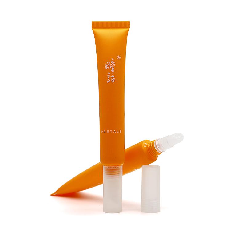 19 tube diameter, orange lipstick inner plug 20ml, clear matte outer cover