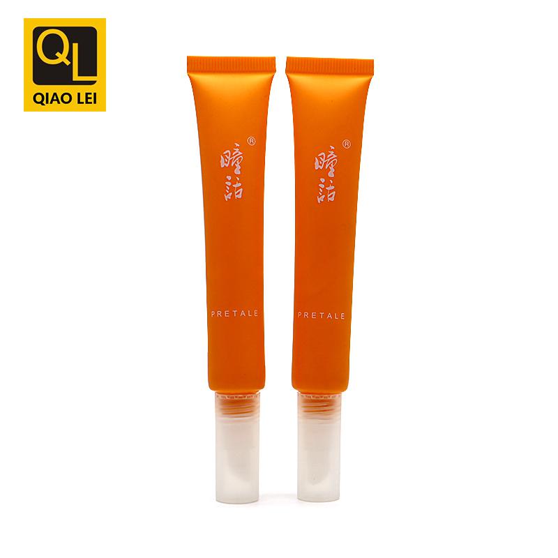 19 tube diameter, orange lipstick inner plug 20ml, clear matte outer cover