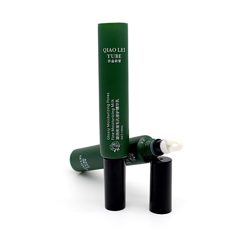 19 tube diameter, green hose lip balm tube 10ml, brush lip cap