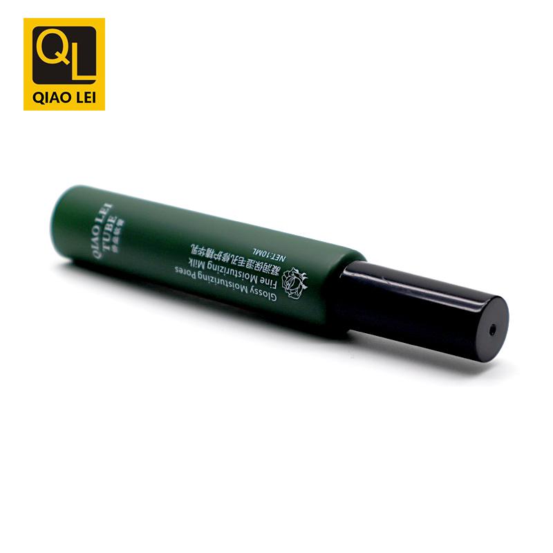 19 tube diameter, green hose lip balm tube 10ml, brush lip cap