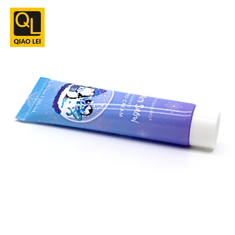 25 tube diameter, 30ml blue purple hand cream tube, white screw cap