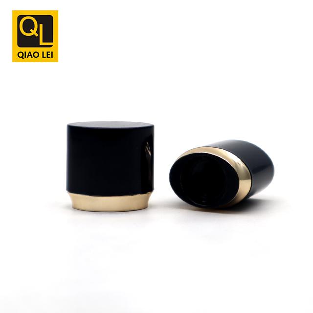 25 tube diameter, black flat tube 40ml, conjoined high flat teeth, gold edge high flat screw cap