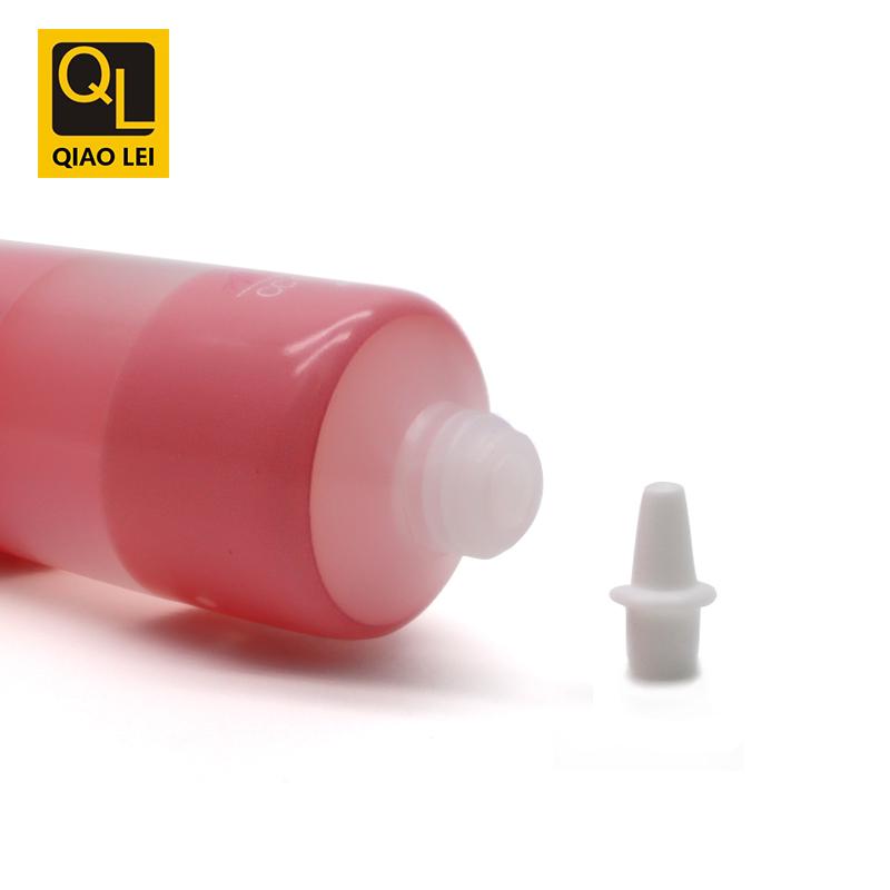 25 tube diameter, pink hose 40ml, straight edge cap