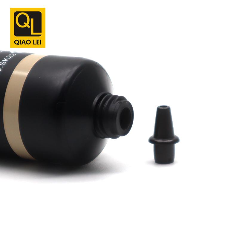 25 tube diameter, black hose 40ml, black straight edge cap