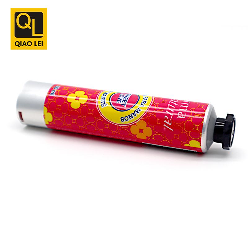 25 tube diameter, red aluminum plastic tube 30ml, black octagonal cover