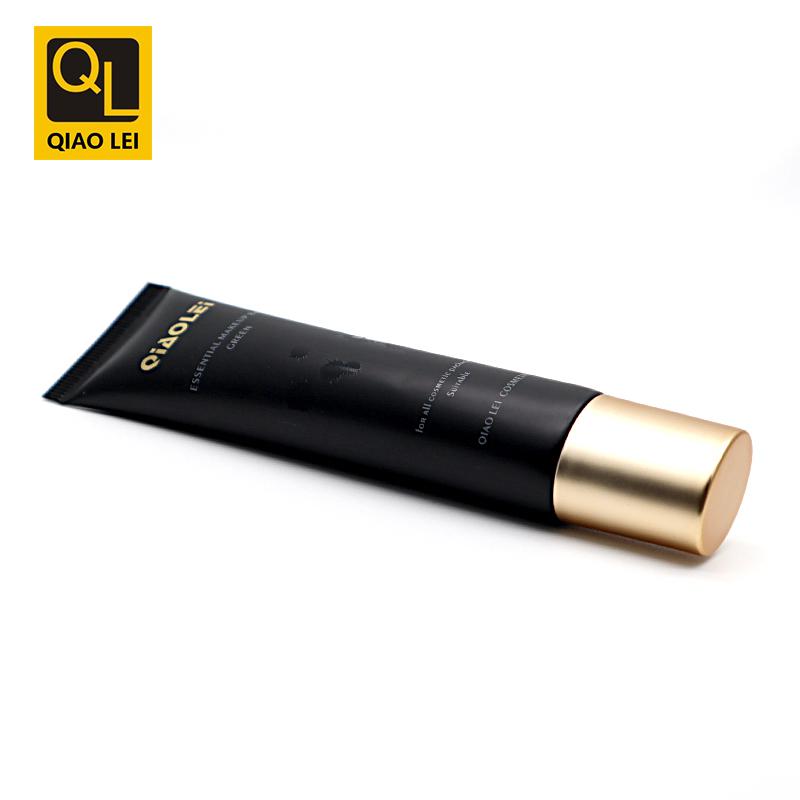 25 tube diameter, black hot stamping hose , gold oval tip cap with internal plug