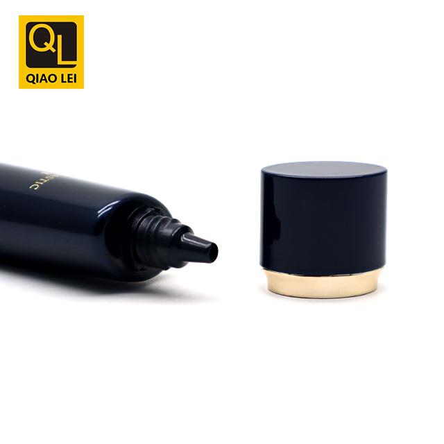 25 tube diameter, black flat tube 40ml, conjoined high flat teeth, gold edge high flat screw cap