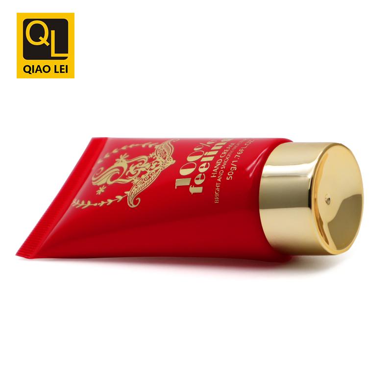 35 tube diameter, red hot stamping hose, gold plated screw cap