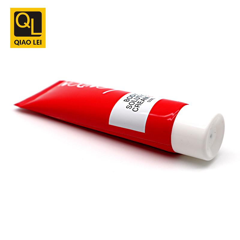 30 tube diameter, red hose, white concave top screw cap