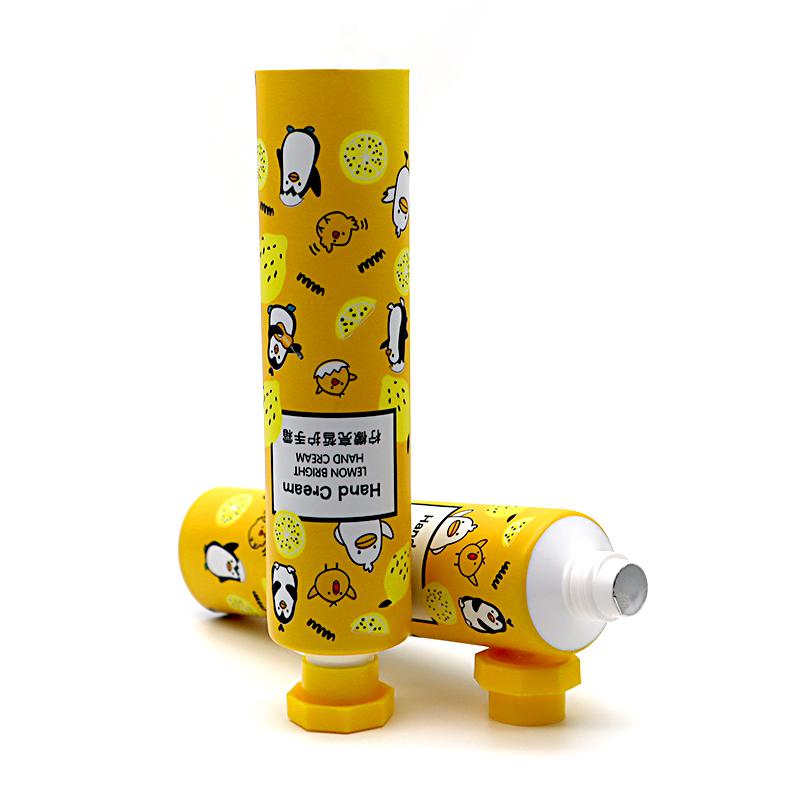30 tube diameter, yellow cartoon aluminum plastic tube, yellow octagonal cover
