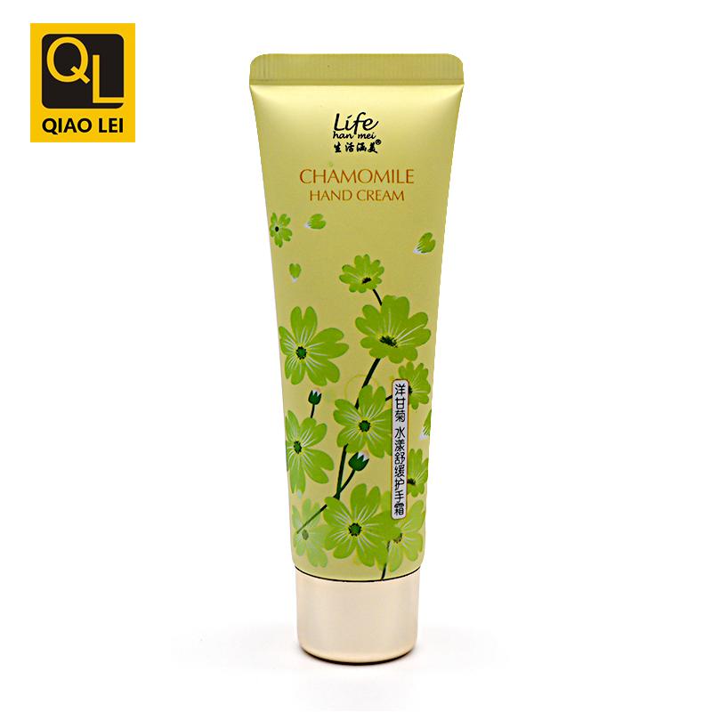 30 tube diameter, green hand cream aluminum plastic tube 60ml, electroplated gold screw cap