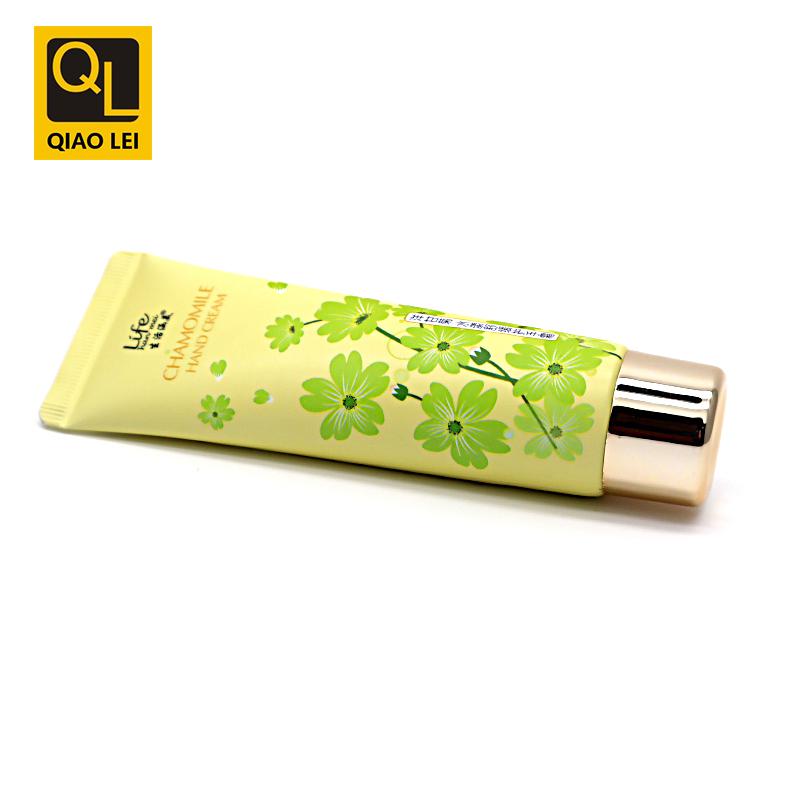 30 tube diameter, green hand cream aluminum plastic tube 60ml, electroplated gold screw cap