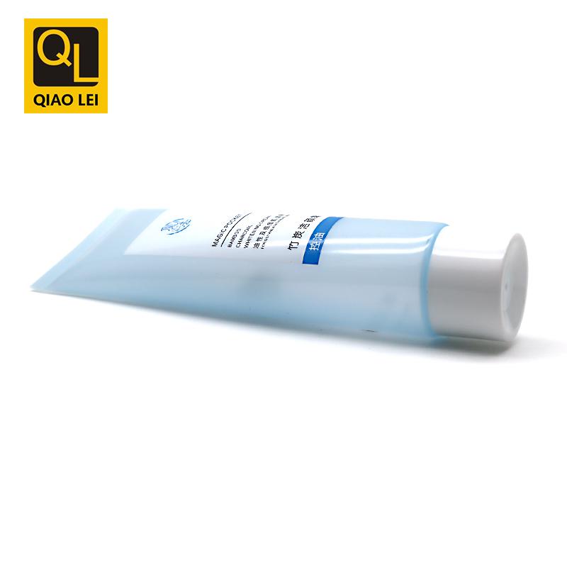 35 tube diameter, light blue transparent hose, white concave top screw cap