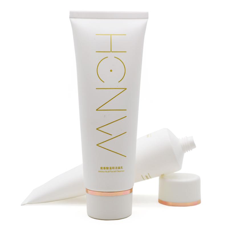 40 tube diameter, white cleanner hose, white plated gold edge screw cap