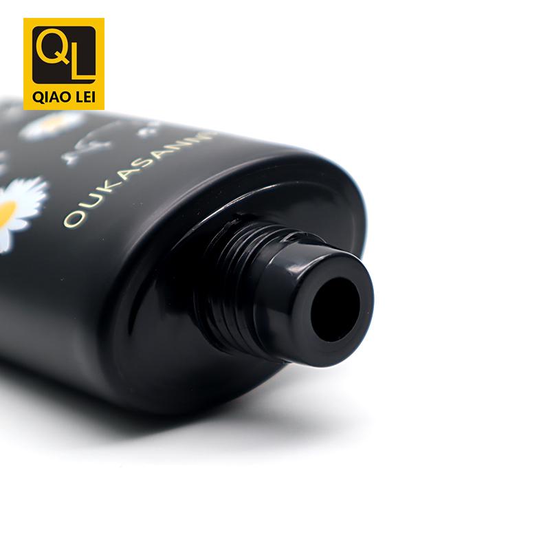 50 tube diameter, black hose, yellow flat flip cap