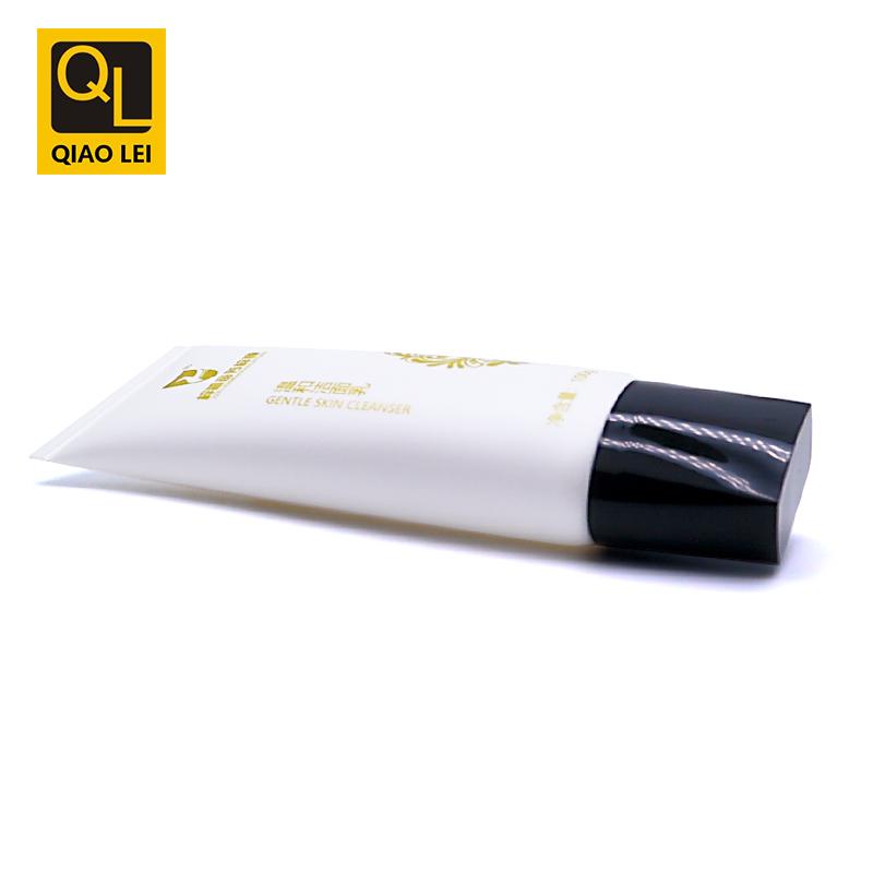 40 tube diameter, 100ml white flat tube, black flat screw cap