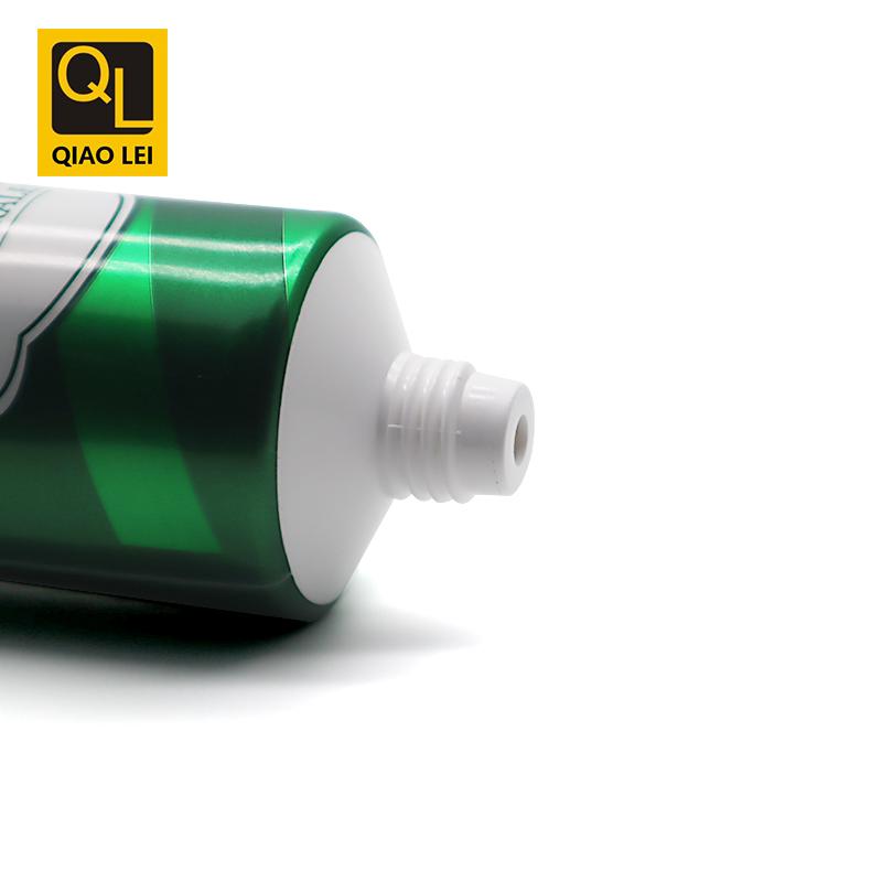 40 tube diameter, green aluminum plastic tube 150ml, black octagonal cover