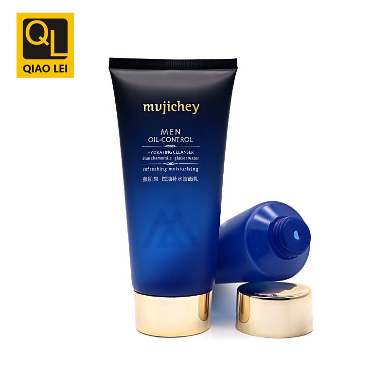 40 tube diameter, dark blue gradient hose, gold screw cap