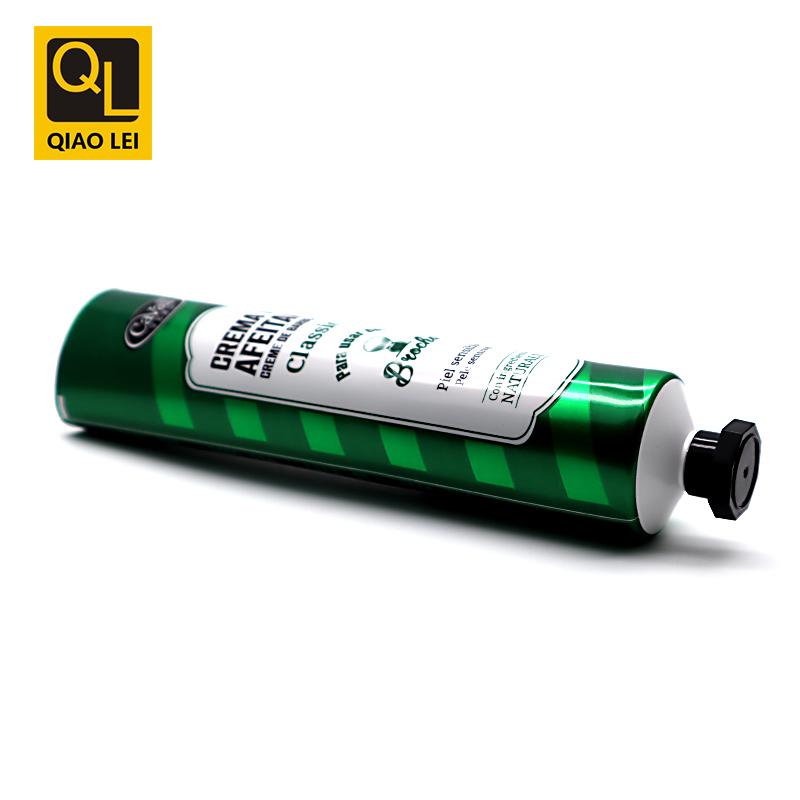 40 tube diameter, green aluminum plastic tube 150ml, black octagonal cover