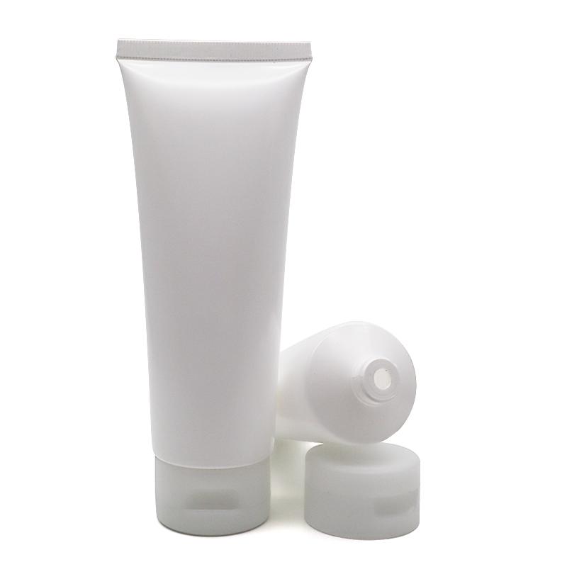 40 tube diameter, white hose 100ml, white flip cap