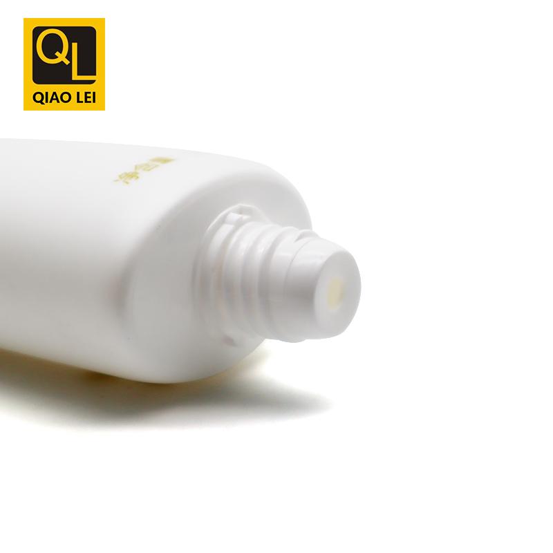 40 tube diameter, 100ml white flat tube, black flat screw cap