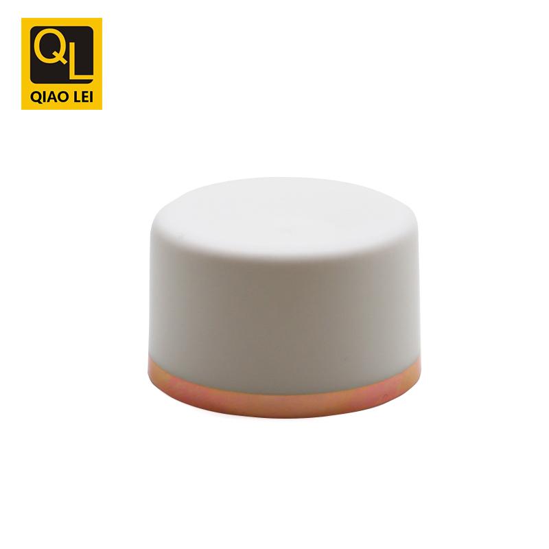 40 tube diameter, white cleanner hose, white plated gold edge screw cap