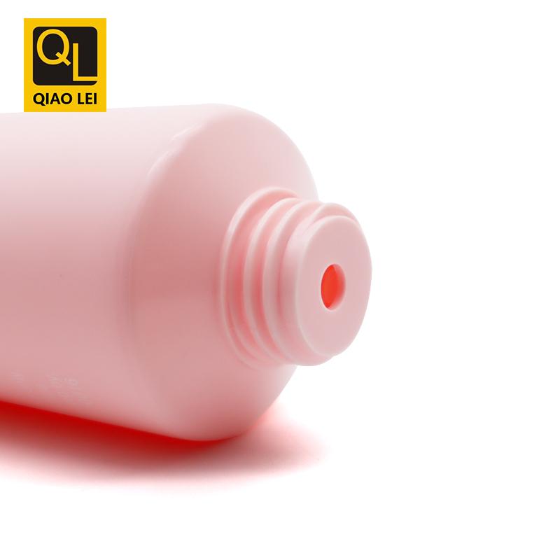 45 tube diameter, pink hose, white flip cap