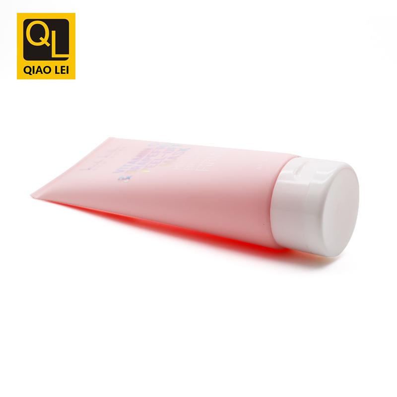 45 tube diameter, pink hose, white flip cap