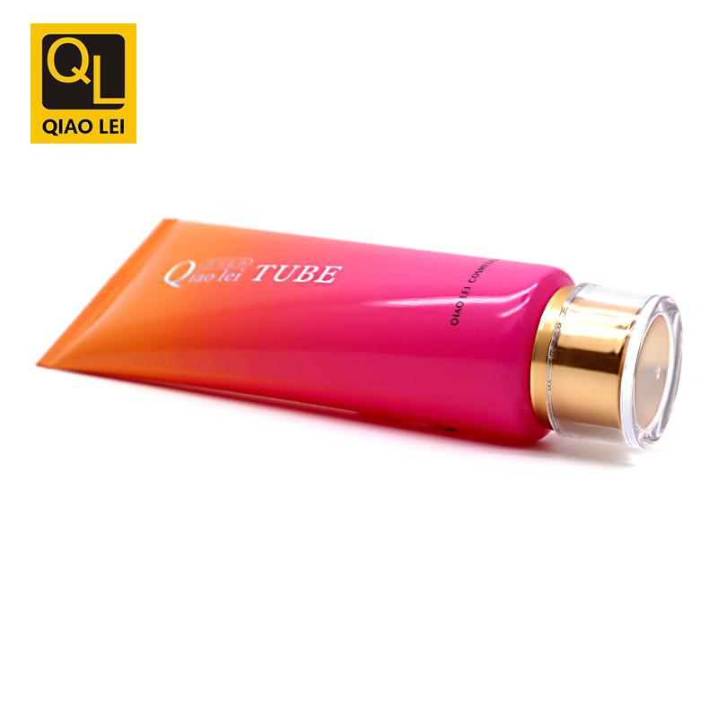 50 tube diameter, orange purple hose with recessed top straight edge acrylic cap