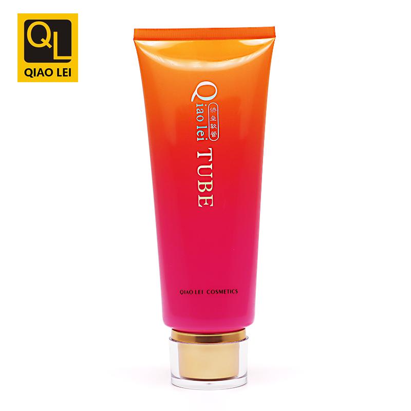 50 tube diameter, orange purple hose with recessed top straight edge acrylic cap