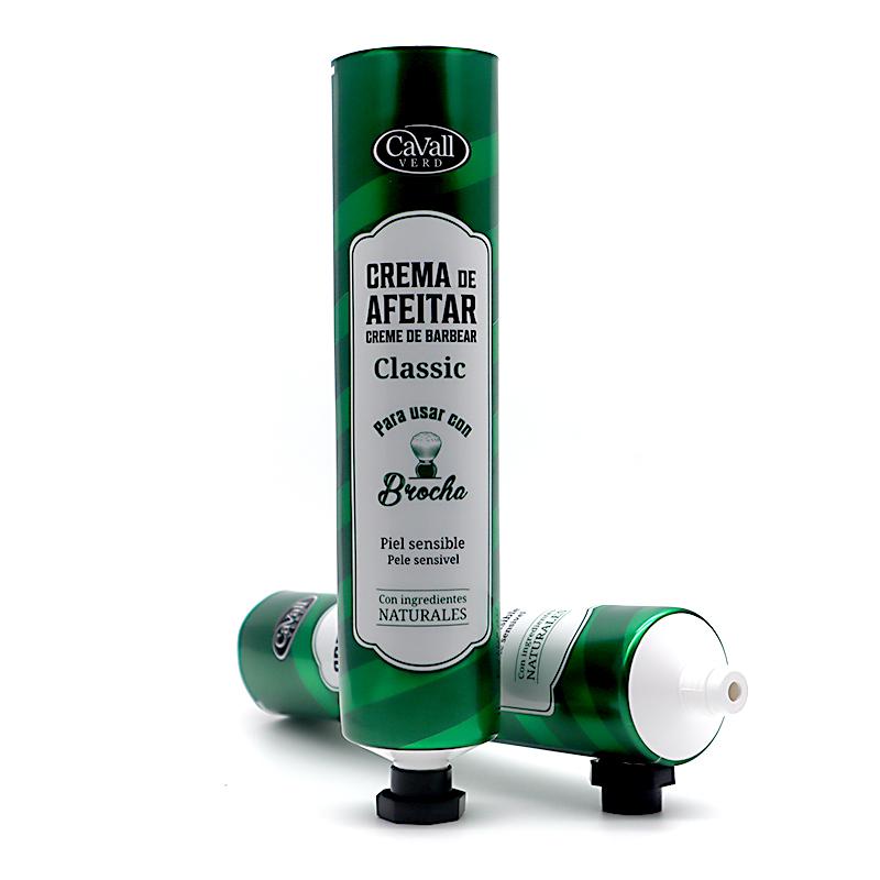 40 tube diameter, green aluminum plastic tube 150ml, black octagonal cover