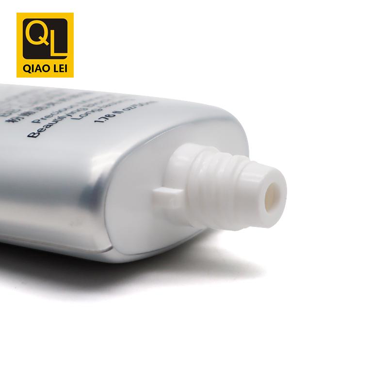 35 tube diameter, silver aluminum plastic tube,  flat screw cap