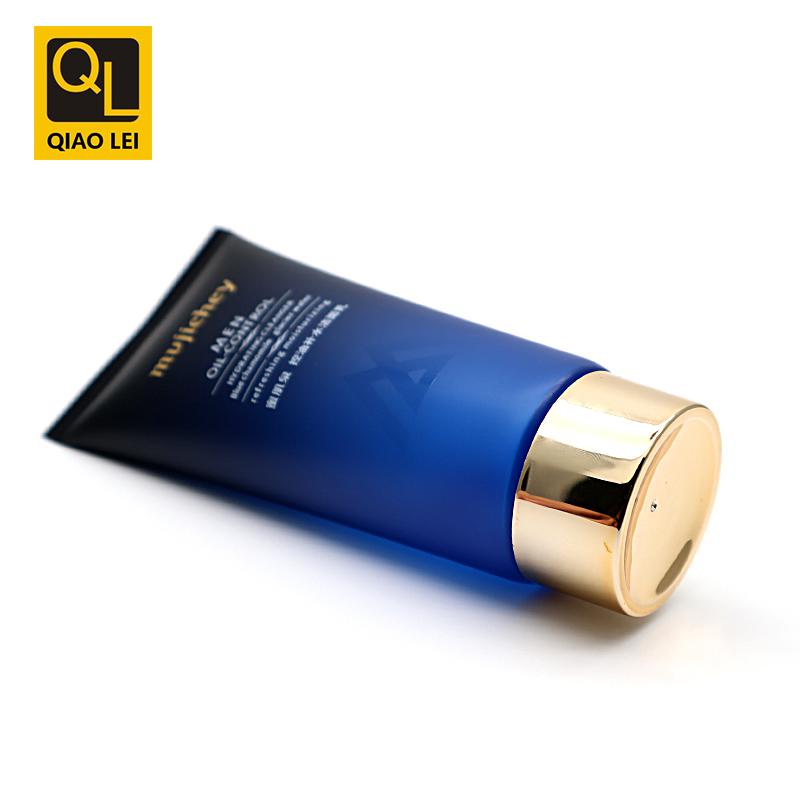 40 tube diameter, dark blue gradient hose, gold screw cap