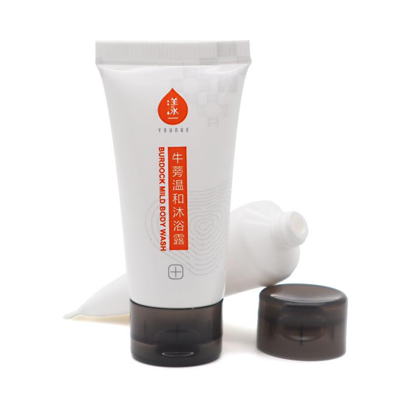 25 mm diameter black transparent flip-top cap cosmetic tube packaging material