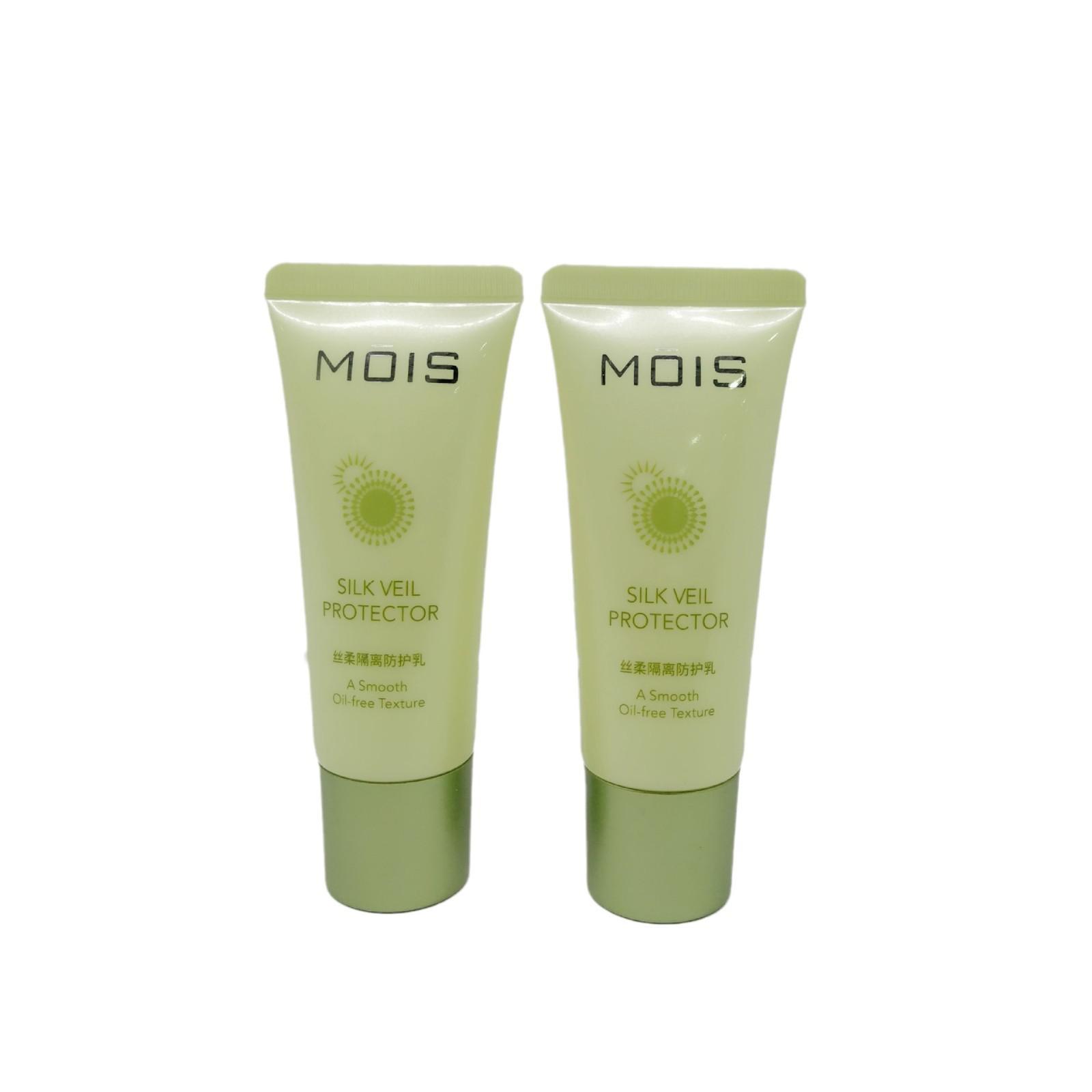 30-gauge green electroplated screw cap facial cleanser and hand cream tube
