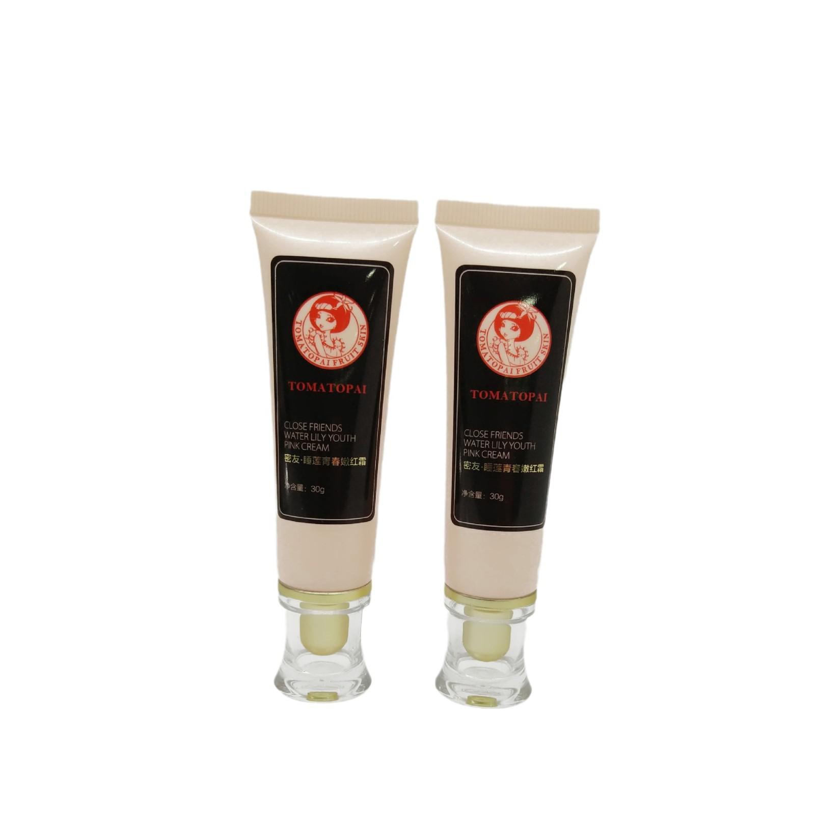 22mm diameter acrylic waist-tapered cap for facial cleanser and hand cream tubes