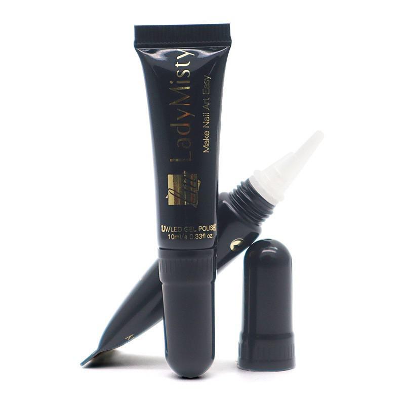 Custom 10g nail polish with brush cosmetic tube packaging