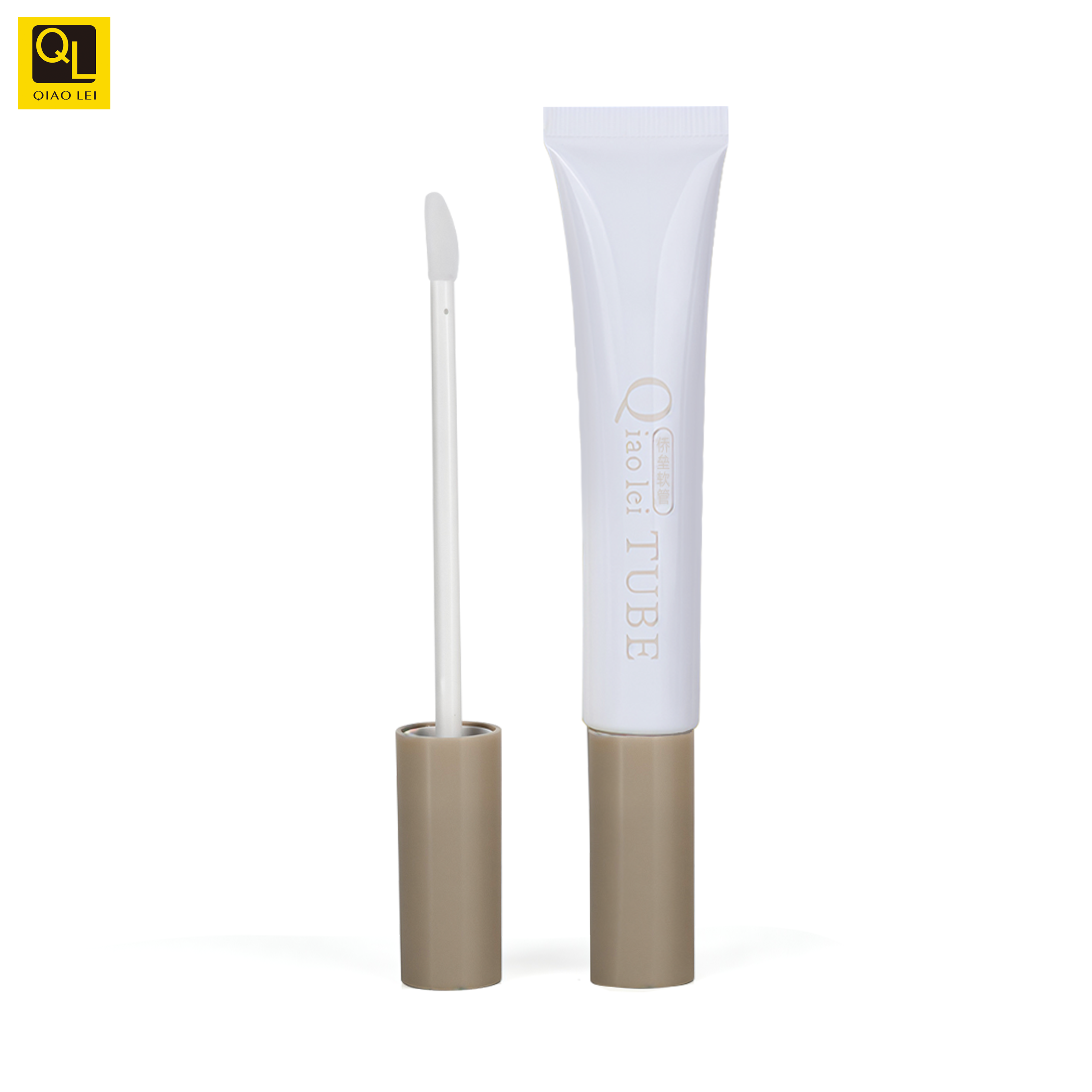 Lip glazed flexible tube cosmetic packaging material